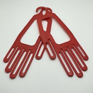 Vintage Nevco Glove Dryer Hangers | Glove Form | Red | 1968